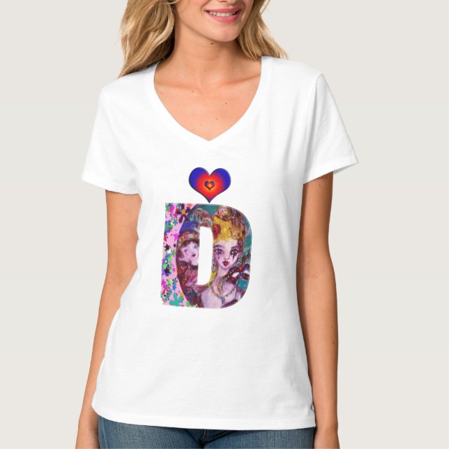 CAMISETA CARTA VALENTINE VENETIAN MASQUERADE MONOGRAM D (Anverso)