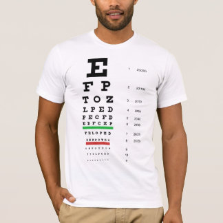 Camiseta Carta visual Snellen Bella Canvas T-Shirt