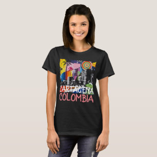 Camiseta Cartagena Colombia Graffiti Mural en Guay