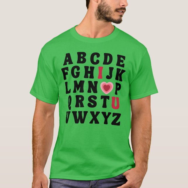 Camiseta Cartas de Amor ABC chica (Anverso)