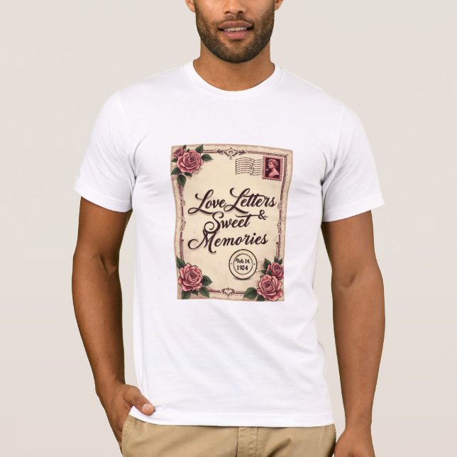 Camiseta cartas de amor y dulces recuerdos (Anverso)