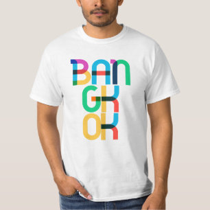Camiseta Cartas de arte pop de Bangkok Tailandia