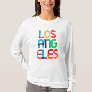 Camiseta Cartas de arte pop de Estados Unidos en Los Ángele