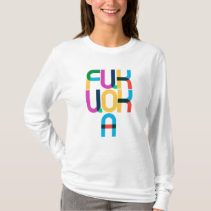 Camiseta Cartas de arte pop de Japón Fukuoka