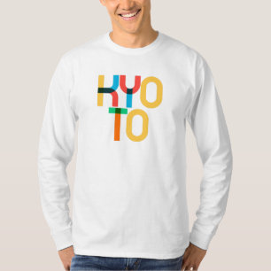 Camiseta Cartas de arte pop de Kyoto Japón
