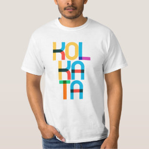 Camiseta Cartas de arte pop de la India de Kolkata