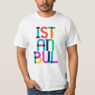 Camiseta Cartas de arte pop de Turquía en Estambul