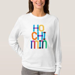Camiseta Cartas de arte pop de Vietnam de Ho Chi Minh