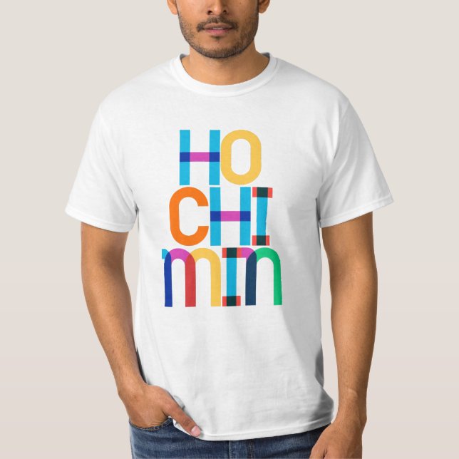 Camiseta Cartas de arte pop de Vietnam de Ho Chi Minh (Anverso)