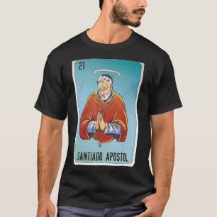 Camiseta Cartas de Bingo de argot de argot mexicano Santiag