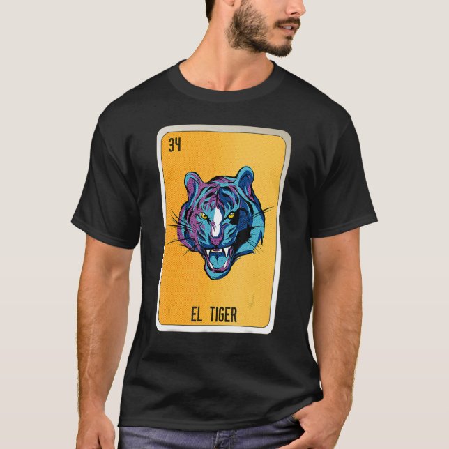 Camiseta Cartas de bingo de argot de la jerga mexicana El t (Anverso)