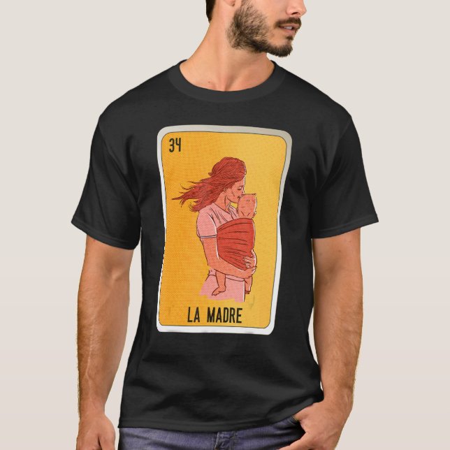 Camiseta Cartas de Bingo de argot de la jerga mexicana La m (Anverso)