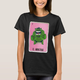 Camiseta Cartas de bingo de jerga mexicana de El Monstruo