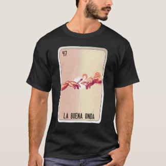 Camiseta Cartas de Bingo de la jerga mexicana de la Buena O