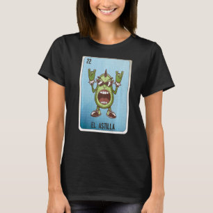 Camiseta Cartas de bingo de la jerga mexicana El Astilla