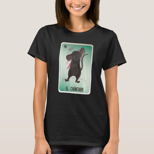 Camiseta Cartas de Bingo de la Lotería Mexicana de la Canci (Anverso)
