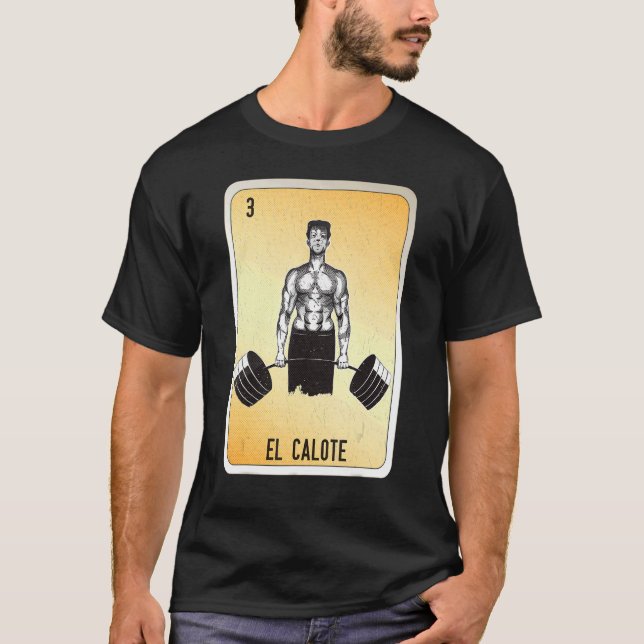 Camiseta Cartas de Bingo de Lotería de la Canción Mexicana  (Anverso)