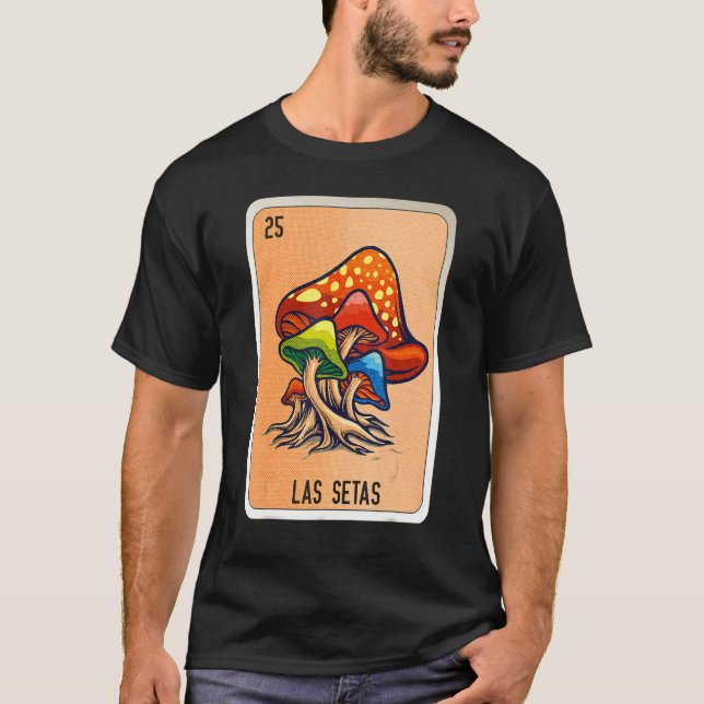 Camiseta Cartas de Bingo de Lottery Lote mexicano Las Setas (Anverso)