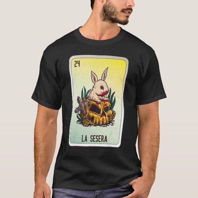 Camiseta Cartas de Bingo de Lottery Mexera La Sesera (Anverso)