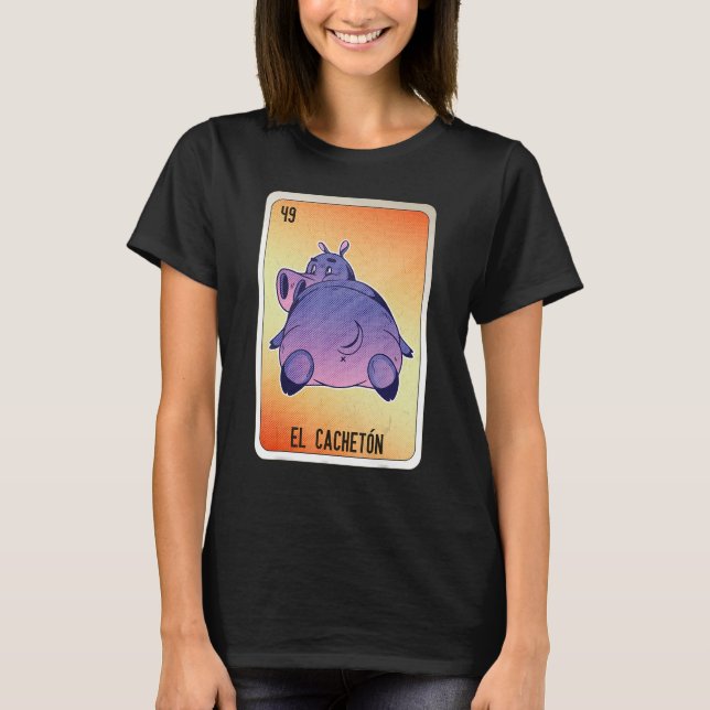 Camiseta Cartas de Bingo de Lottery Mexicano de El Cacheton (Anverso)