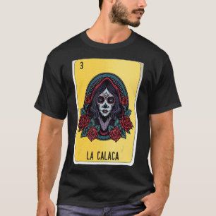 Camiseta Cartas de Bingo de Lottery Mexicano de La Calaca