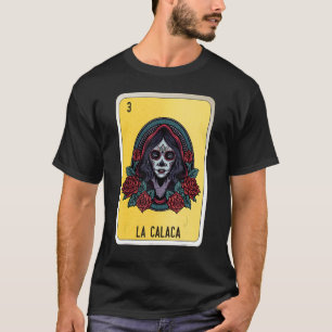Camiseta Cartas de Bingo de Lottery Mexicano de La Calaca
