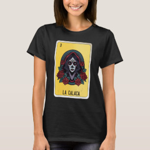 Camiseta Cartas de Bingo de Lottery Mexicano de La Calaca