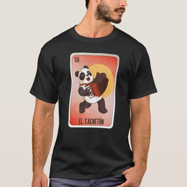 Camiseta Cartas de Bingo de Lottery Mexicano de la jerga de (Anverso)