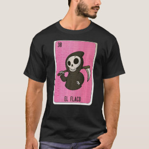 Camiseta Cartas de Bingo de Lottery Mexicano El Flaco