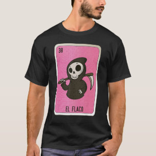Camiseta Cartas de Bingo de Lottery Mexicano El Flaco