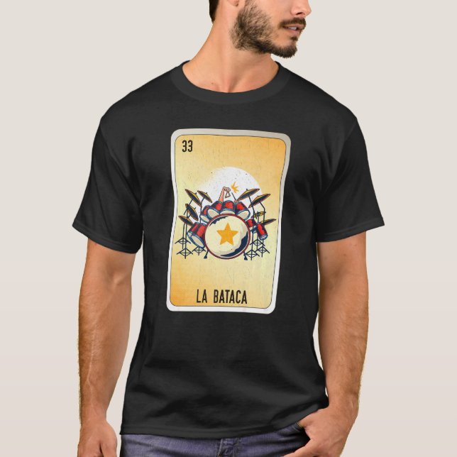 Camiseta Cartas de Bingo de Lottery Mexicano La Bataca (Anverso)