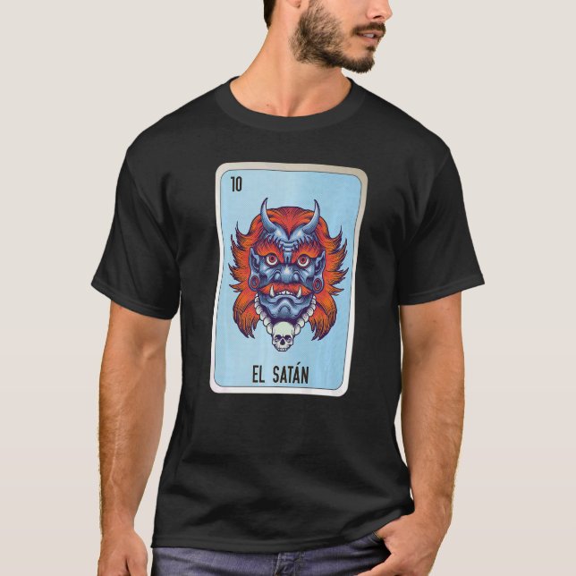 Camiseta Cartas de Bingo de Lottery Slang Mexicano de El Sa (Anverso)