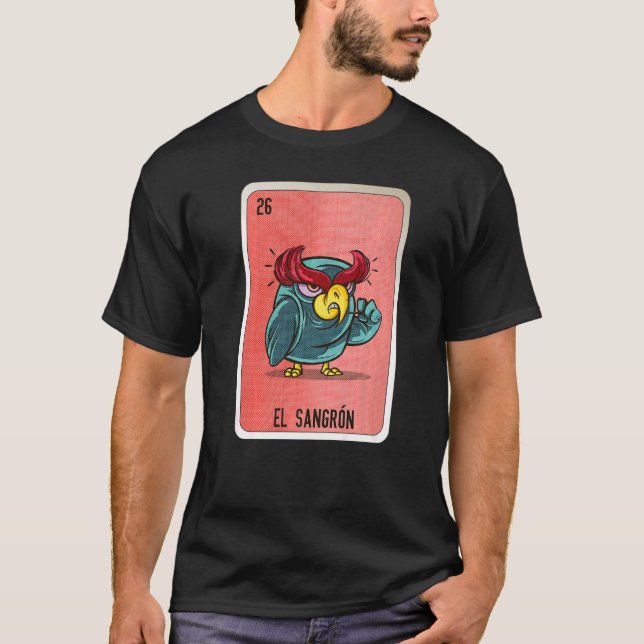 Camiseta Cartas de Bingo de Lottery Slang Mexicano de El Sa (Anverso)