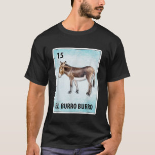Camiseta Cartas de burro de burro de burro de burro mexican