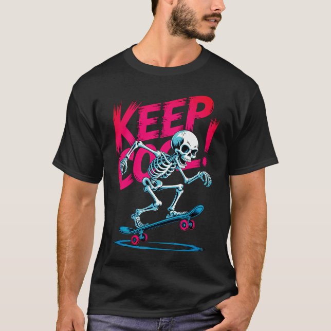 Camiseta Cartas de juego de esqueletos - Decoración de póqu (Anverso)