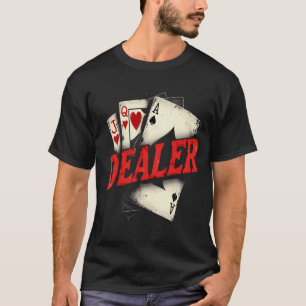 Camiseta Cartas de Juego de Poker del Distribuidor