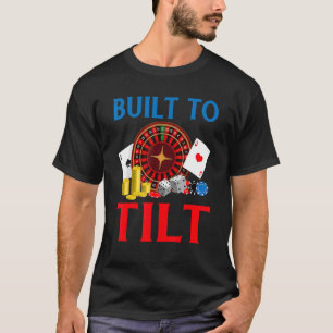 Camiseta Cartas de juego de póquer Built to Tilt