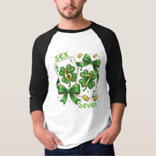 Camiseta Cartas de Juego Lucky Six Seven, Día de San Patric