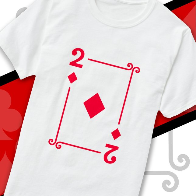Camiseta Cartas de juego Rastreo 2 Diamantes Tarjeta Dos (Subido por el creador)