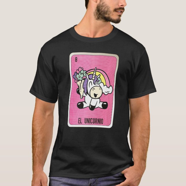 Camiseta Cartas de Lotería México de La Unicornio (Anverso)