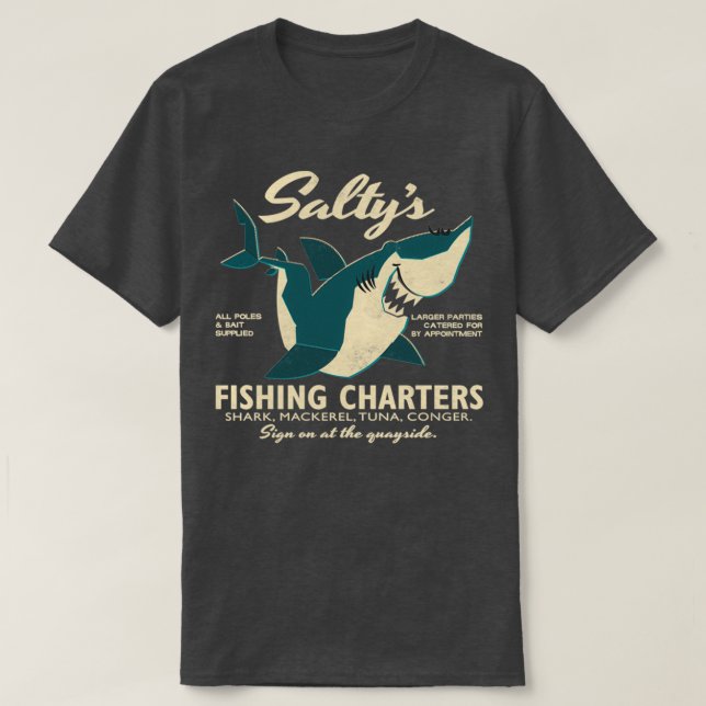 Camiseta Cartas de pesca de Saltys (Diseño del anverso)