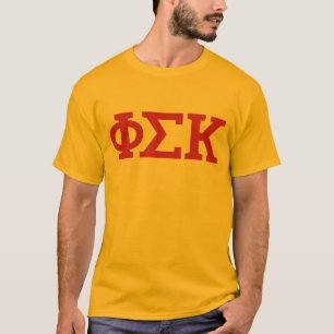 Camiseta Cartas de Phi Sigma Kappa