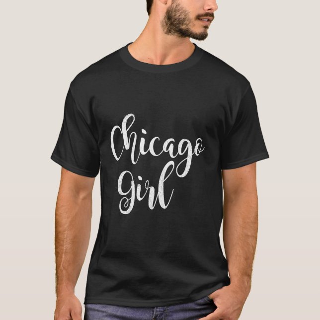Camiseta Cartas de pincel de Chicago en Chicago (Anverso)
