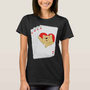 Camiseta Cartas de Poker Poker Gato