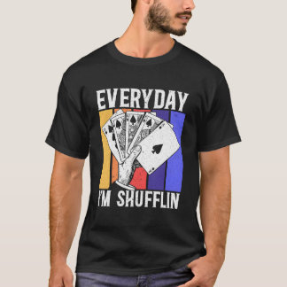Camiseta Cartas de Póquer Faroleando Jugador de Casino Apue