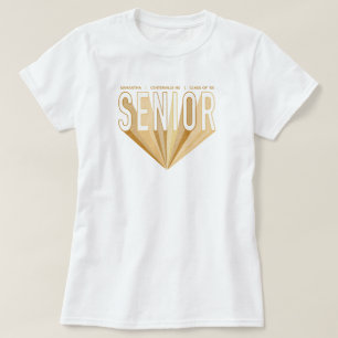 Camiseta Cartas de radiación superiores de Gold Pencil Ske