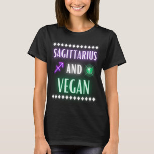 Camiseta Cartas de Sagittarius y Vegan Neon