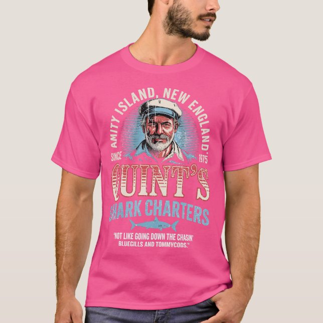 Camiseta Cartas de tiburón de Quint (Anverso)