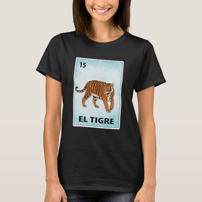 Camiseta Cartas de tigres mexicanos El Tigre (Anverso)