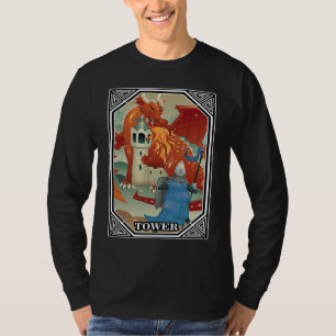 Camiseta Cartas del Tarot Torre Oculto Plato de la Fortu